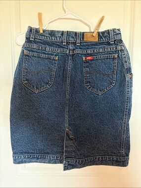 Vintage 90’s Lee Dark Blue Denim Pencil Skirt #USA